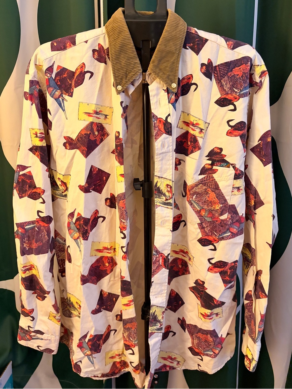 Vintage collared button up top